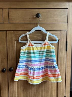 Hanna Andersson Rainbow Stripe Tank Top